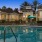 swimming pool at night