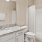 brightly lit bathroom