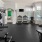 a gym with exercise equipment